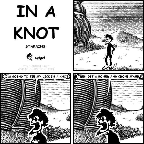 in a knot