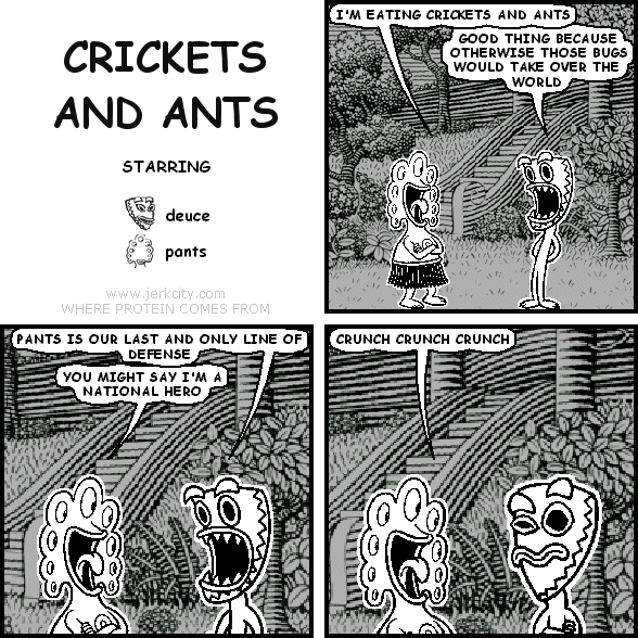 crickets and ants