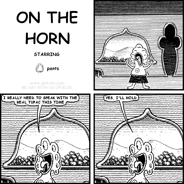 on the horn