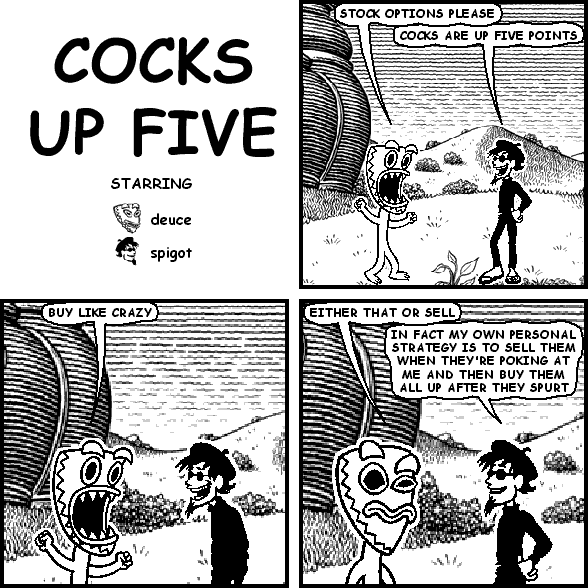 cocks up five