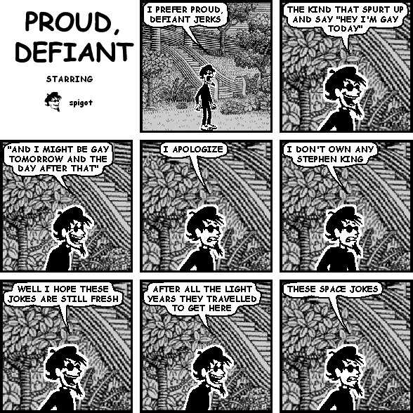 proud, defiant