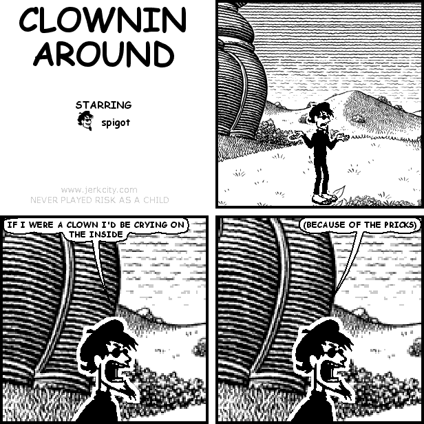 clownin around