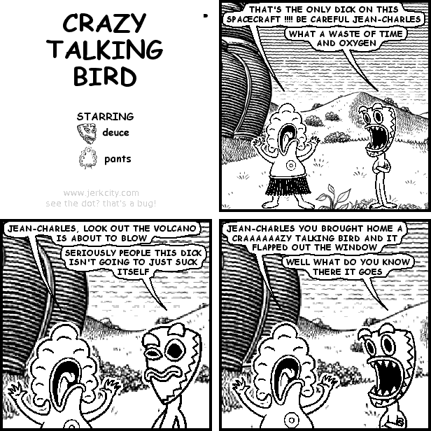 crazy talking bird