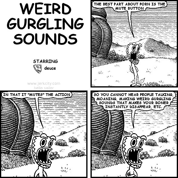 weird gurgling sounds