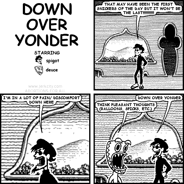down over yonder