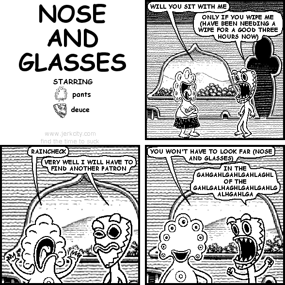 nose and glasses