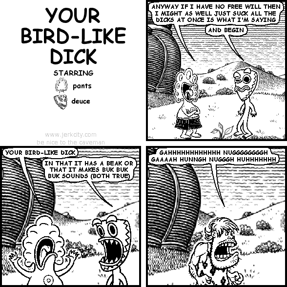your bird-like dick