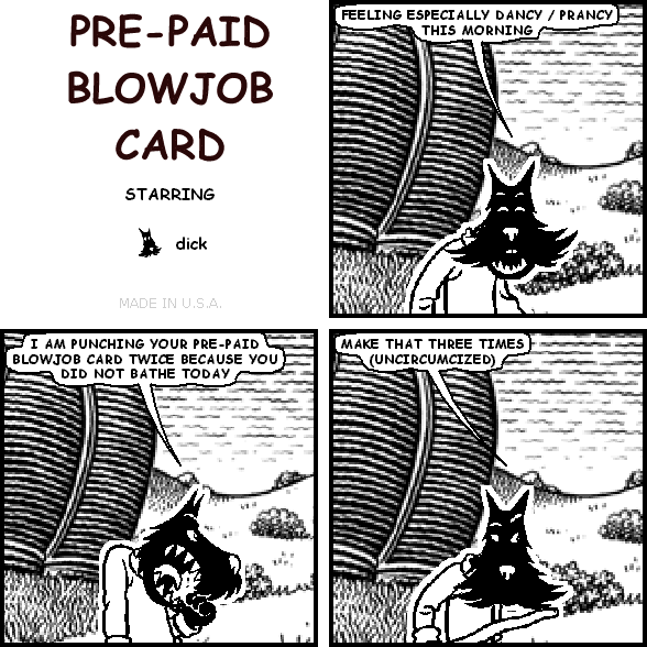 pre-paid blowjob card