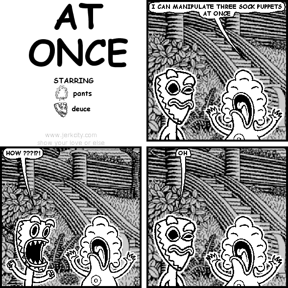 at once