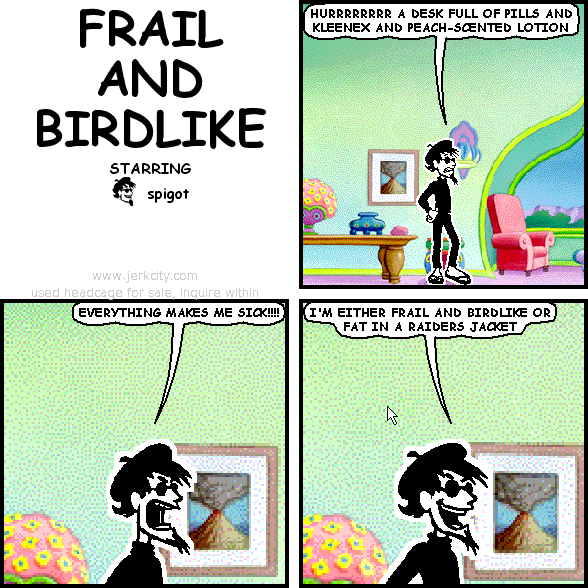 frail and birdlike