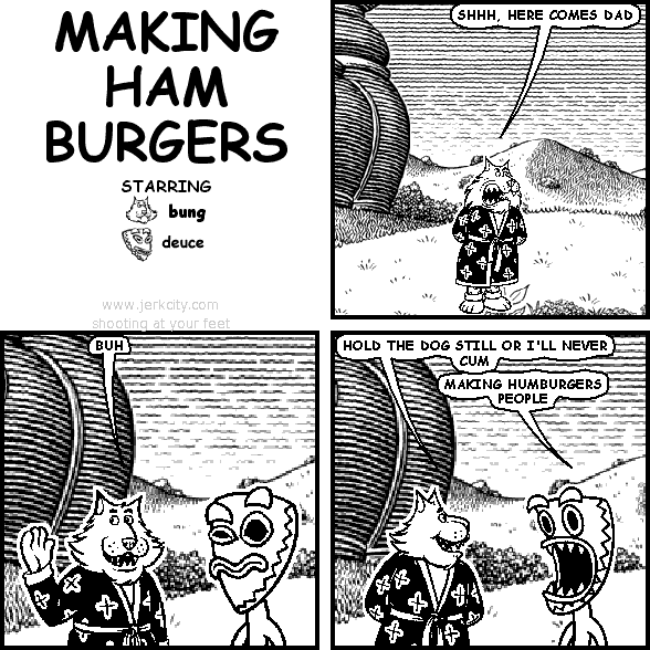 making hamburgers
