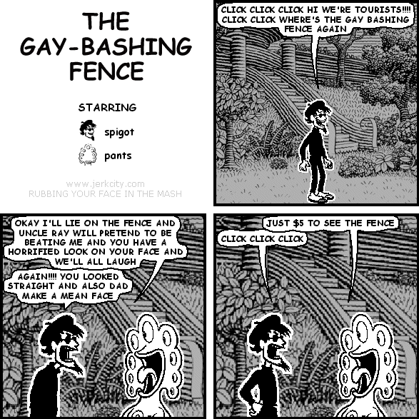 the gay-bashing fence