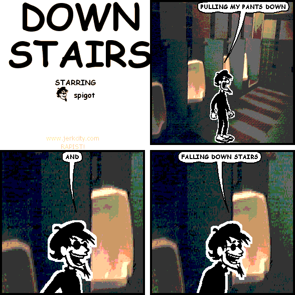 down stairs