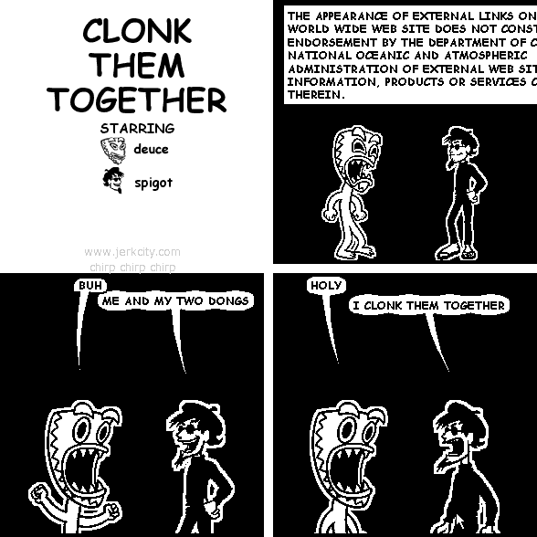 clonk them together