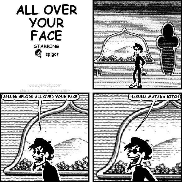 all over your face