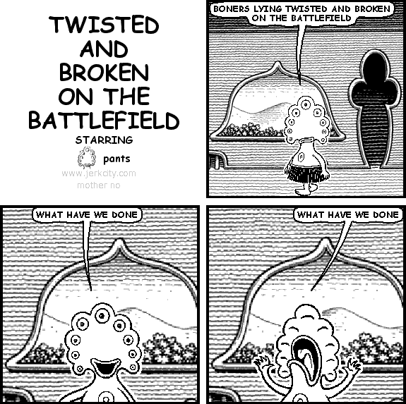 twisted and broken on the battlefield