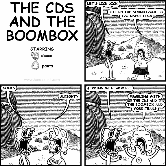 the cds and the boombox