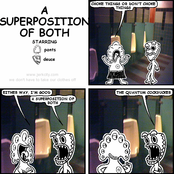 a superposition of both