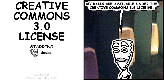 deuce: MY BALLS ARE AVAILABLE UNDER THE CREATIVE COMMONS 3.0 LICENSE.