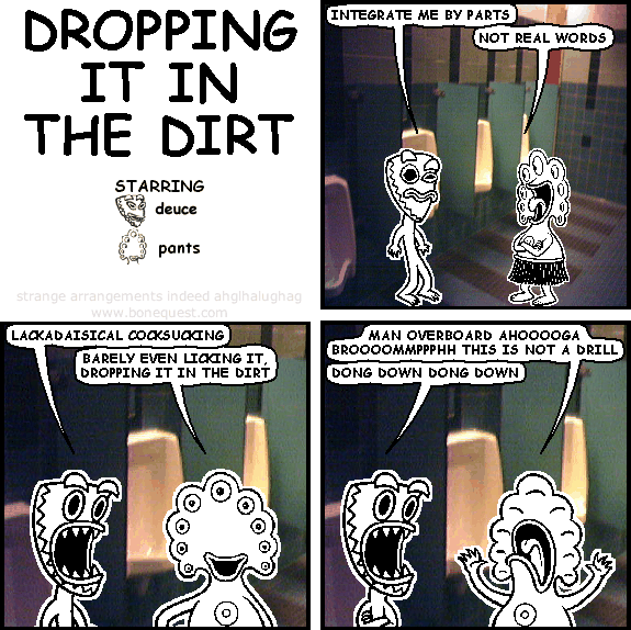 dropping it in the dirt