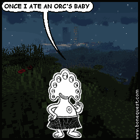 pants: ONCE I ATE AN ORC'S BABY